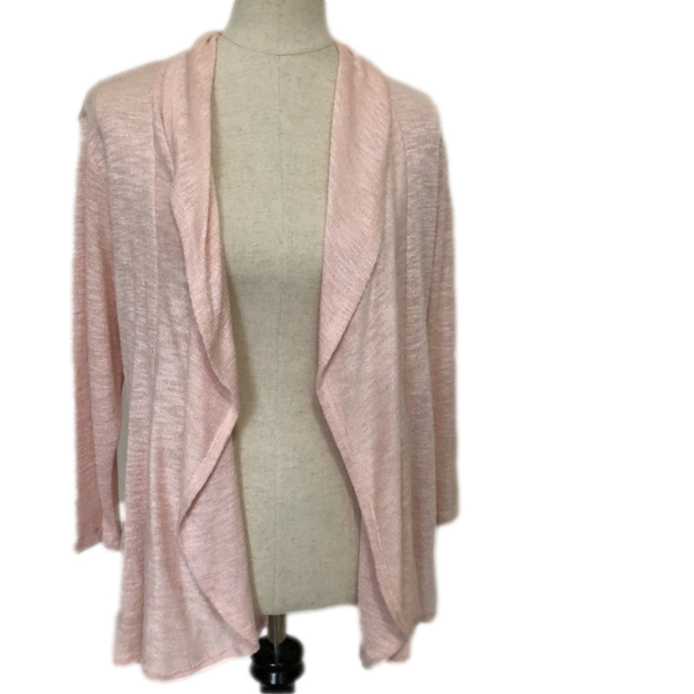 Chenault Lightweight Draped Front Open Cardigan - Picture 1 of 6